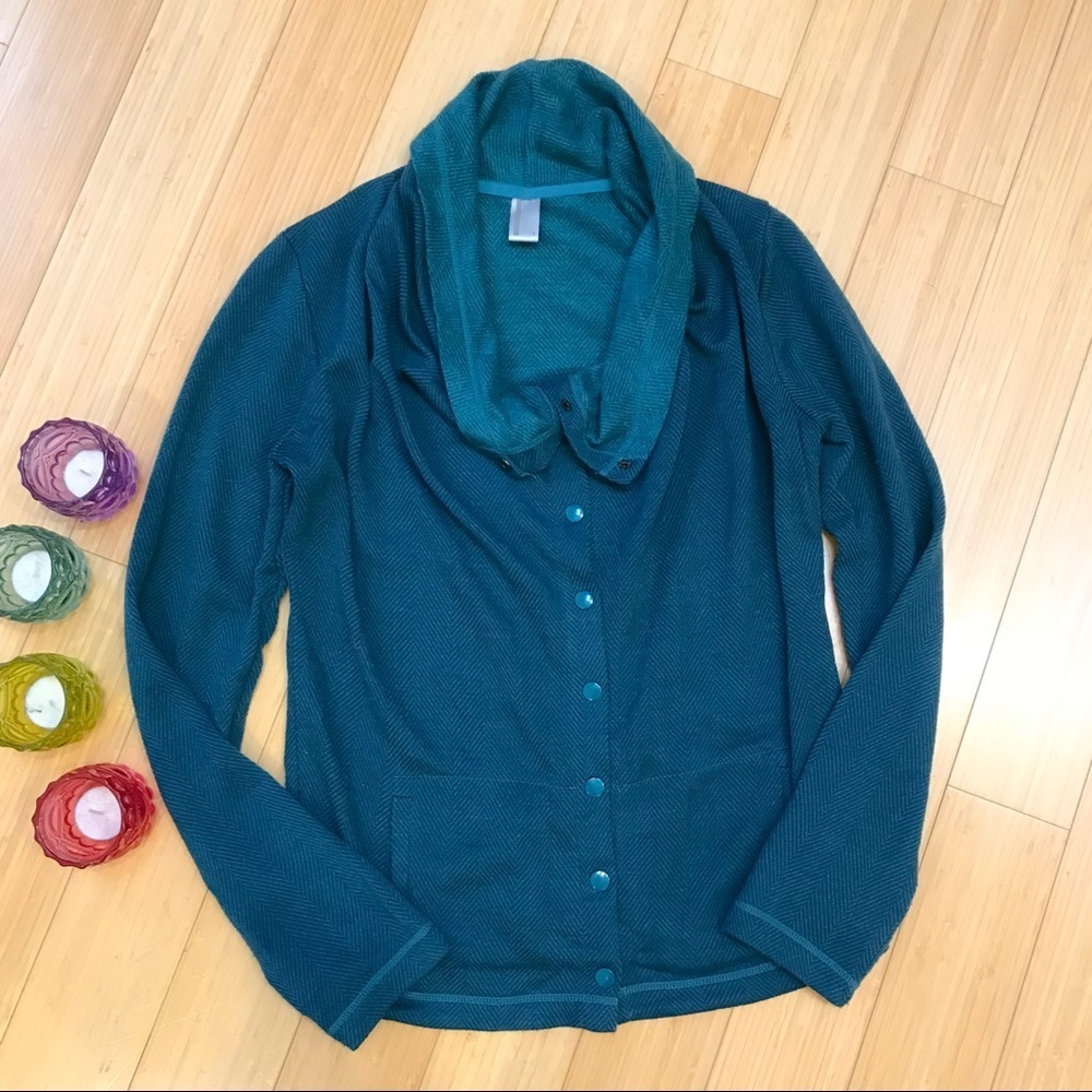 Mondetta Green Snap Front Jacket, S.